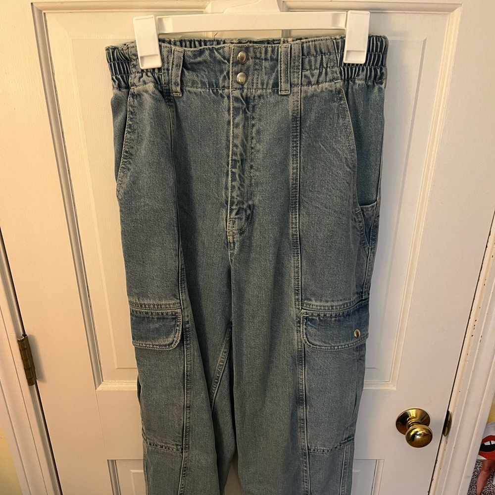 BDG Denim Blue Women's Cargo Jeans
